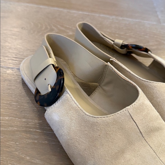 Vince Cadot Suede Slingback Flats Loafer Sandal | 6.5 - Picture 4 of 7